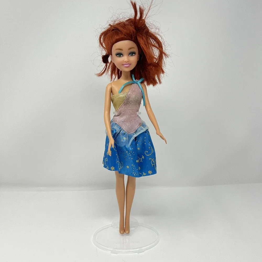 Zuru Sparkle Girlz Fashion Fantasy Doll Collection Red Hair Doll Pink Blue Dress